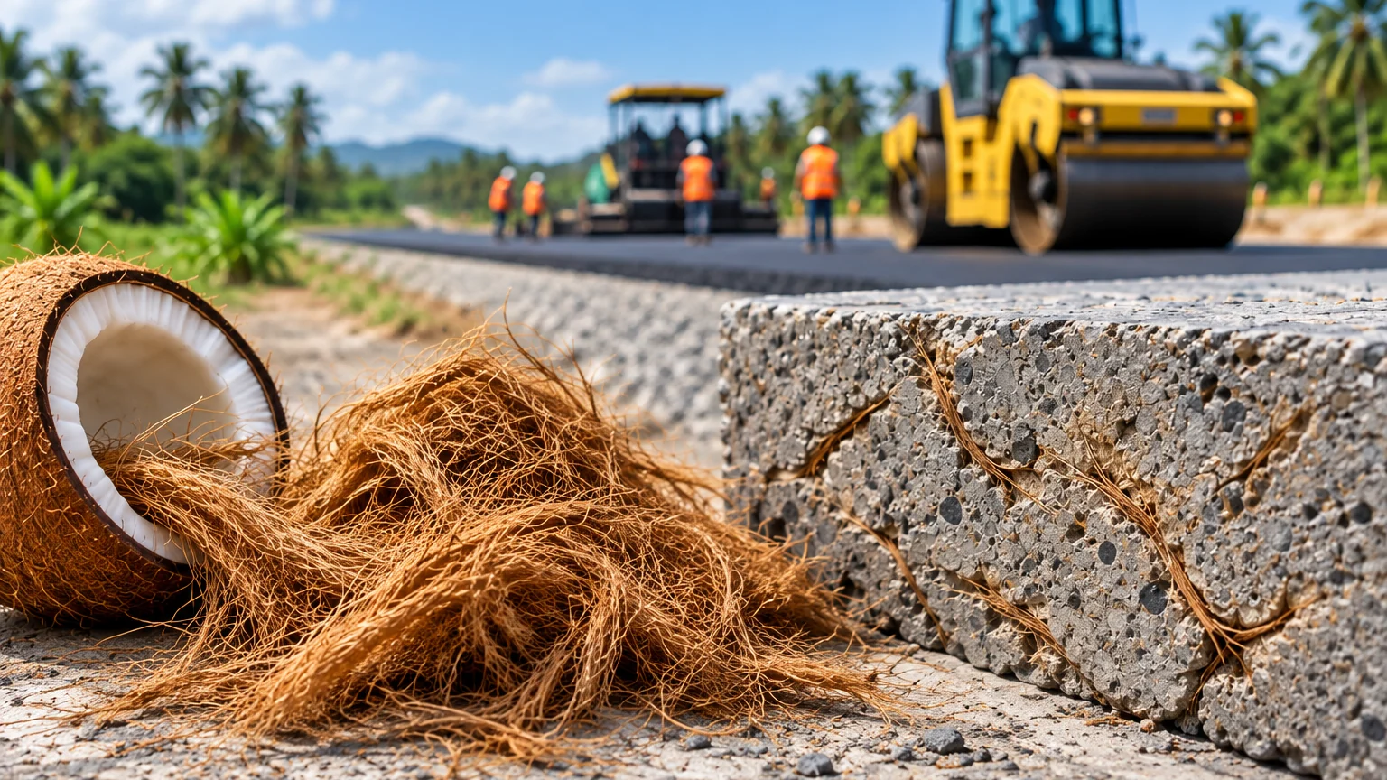 Can Coconut Coir Replace Synthetic Fibres in Road Concrete? What 2026 Pavement Research Found