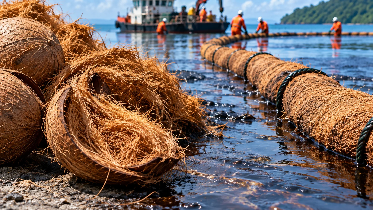 Can Coconut Husk Help Clean Up Oil Spills? What 2026 Indonesian Research Found