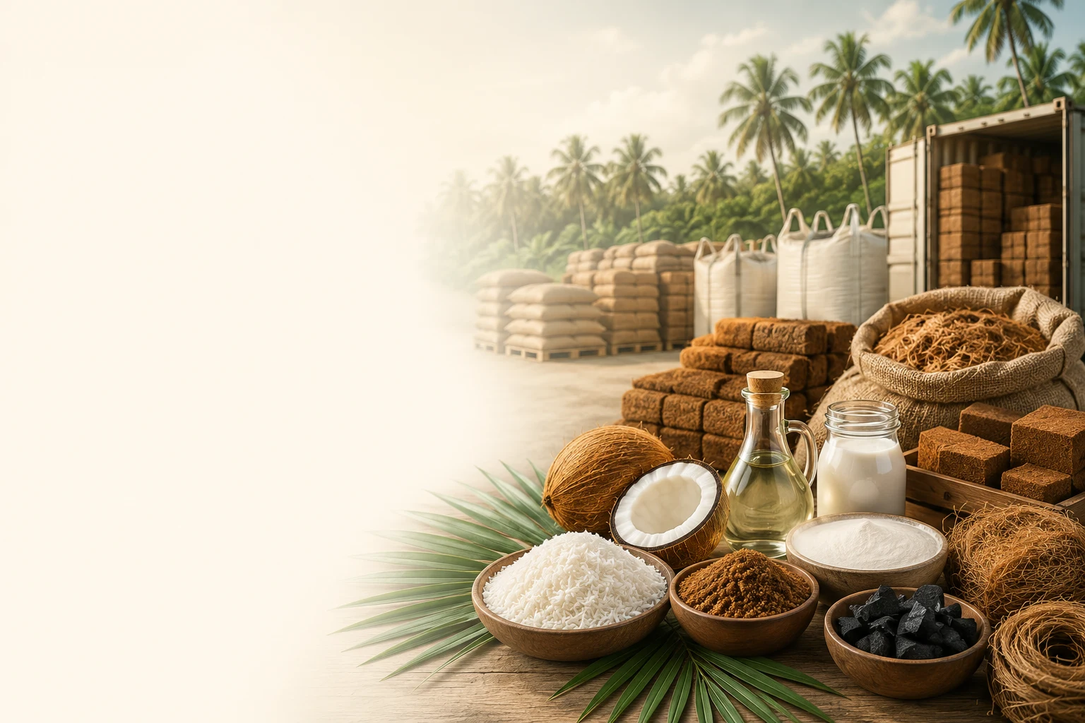 Representative Indonesian coconut supplier capability and prepared product forms